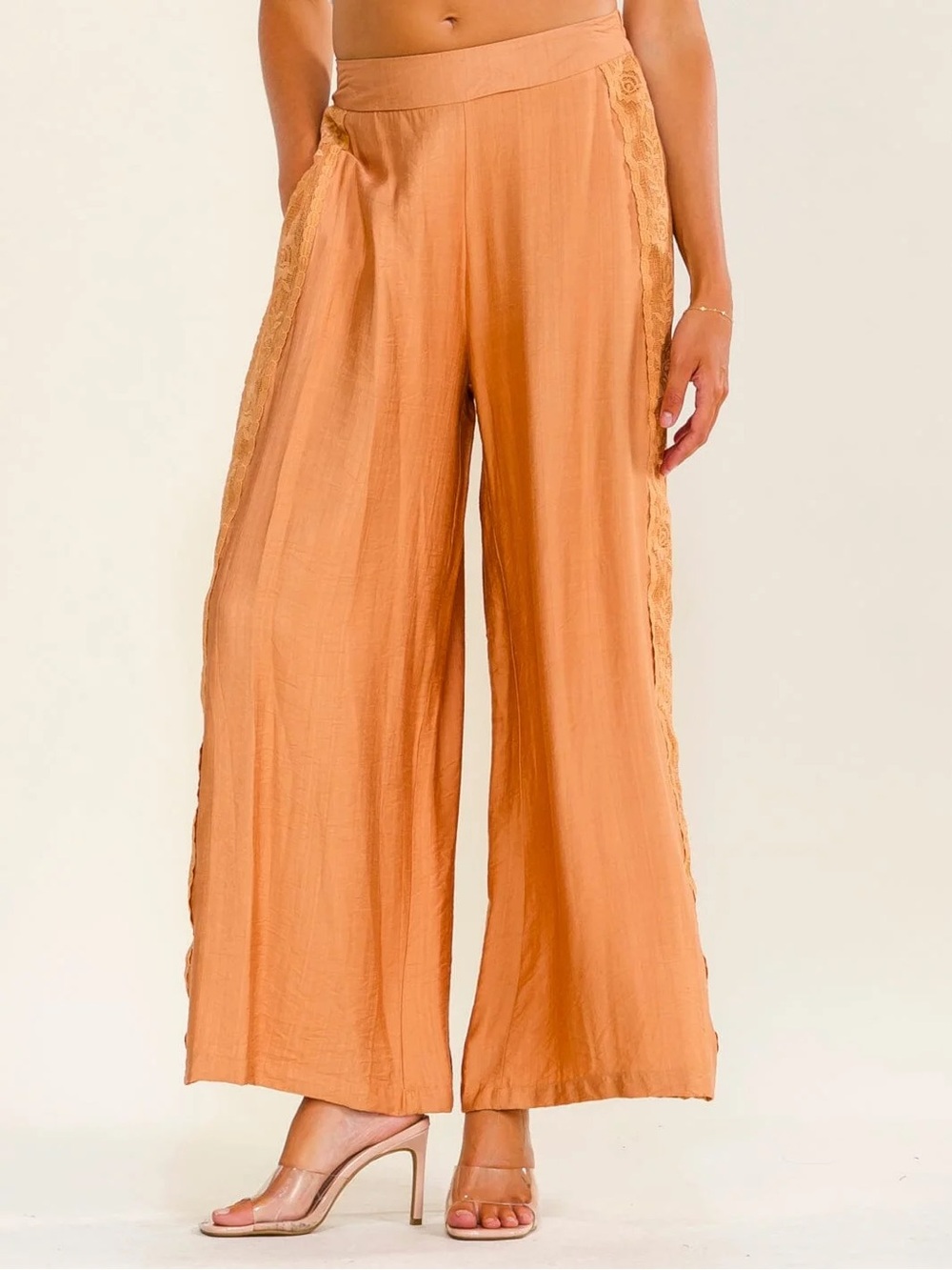 LA REYNA | City in Bloom Pant - peach - Picture 2 of 4